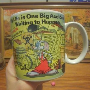 🐇 Vtg 80s Roger Rabbit 🔥 Coffee Mug   ☕ 1987 Vintage Disney ✨ 👏 Applause 💎